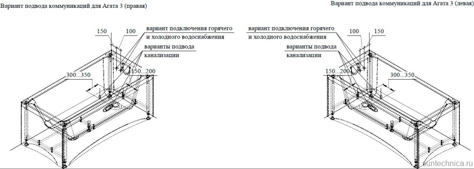 Акриловая ванна Radomir Vannesa Агата 2-01-0-0-1-227Р 175x75 см, пристенная, белая, с каркасом