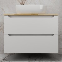 Тумба с раковиной Style Line Бали 80 подвесная, белый софт