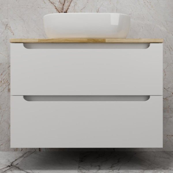 Тумба с раковиной Style Line Бали 80 подвесная, белый софт