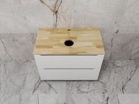 Тумба с раковиной Style Line Бали 80 подвесная, белый софт