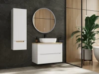 Тумба с раковиной Style Line Бали 80 подвесная, белый софт