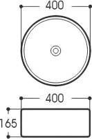 Накладная раковина AQUATEK AQ5118-00 глянцевая белая