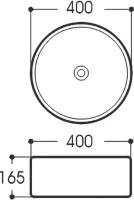 Накладная раковина AQUATEK AQ5118-00 глянцевая белая Накладная раковина AQUATEK AQ5118-00 глянцевая белая
