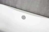 Акриловая ванна BelBagno BB201-1500-800 без опоры 150x80 см, отдельностоящая, белая, овальная, со сливом-переливом