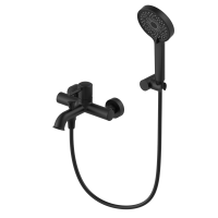 Смеситель для ванны с душем Wonzon & Woghand WW-88037073-MB матовый черный