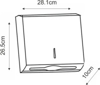 Диспенсер бумажных полотенец Wasserkraft 10091 никель Диспенсер бумажных полотенец Wasserkraft 10091 никель