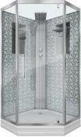 Душевая кабина Niagara Luxe NG-7799WBK 90х90x210 серебро, с низким поддоном, без крыши