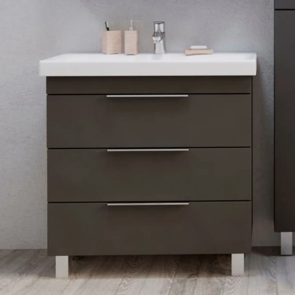 Тумба под раковину 1MarKa Gaula 60Н black