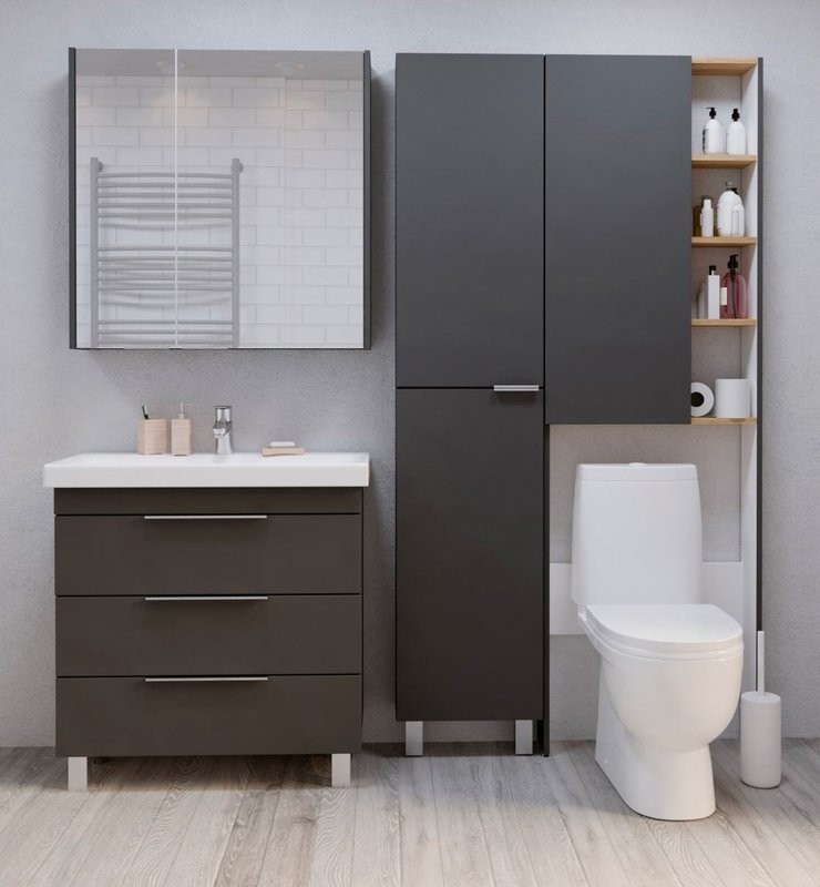 Тумба под раковину 1MarKa Gaula 60Н black