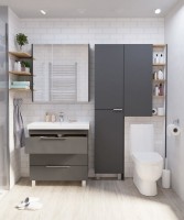 Тумба под раковину 1MarKa Gaula 60Н black