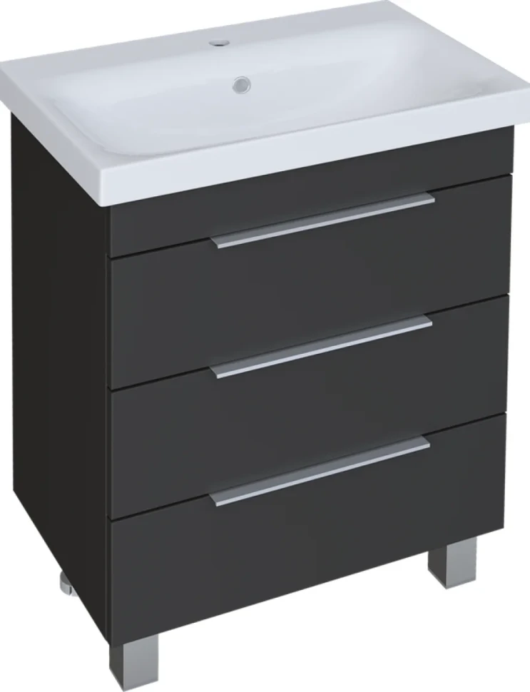 Тумба под раковину 1MarKa Gaula 60Н black