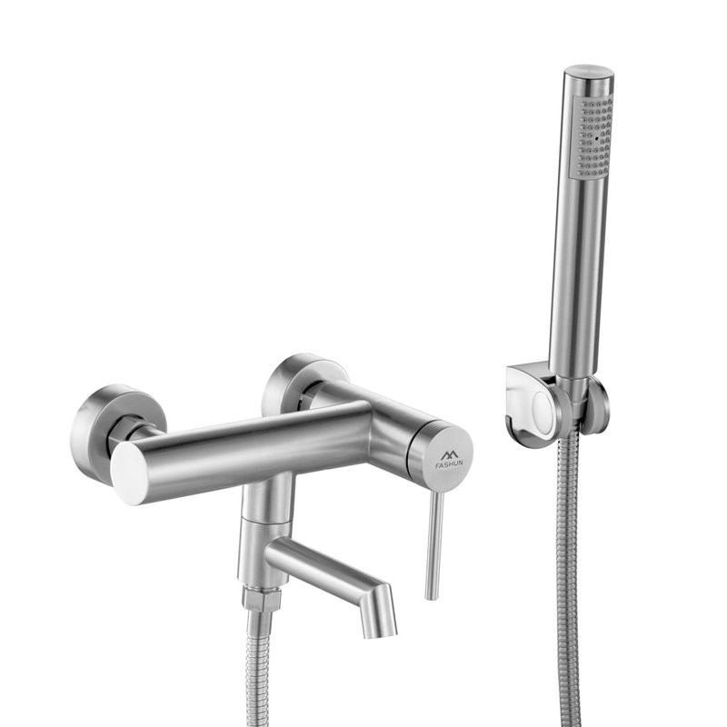 Смеситель для ванны с душем Fashun A53033 сатин