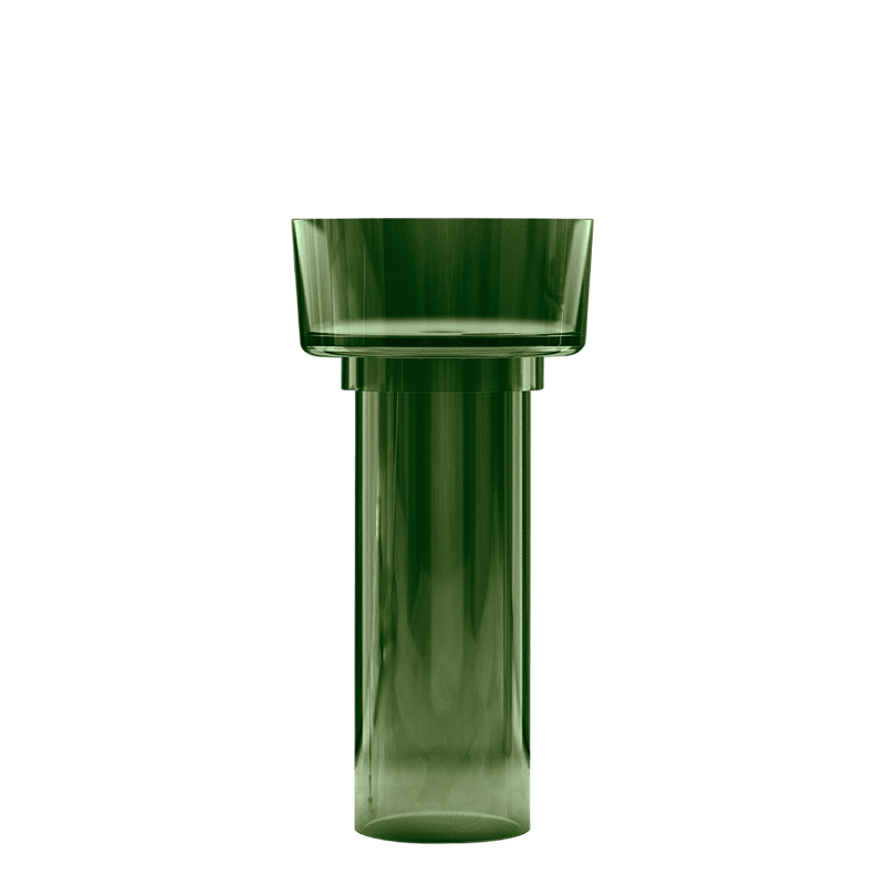 Раковина напольная Abber Kristall AT2702Emerald 45 глянцевая зеленая, круглая, моноблок