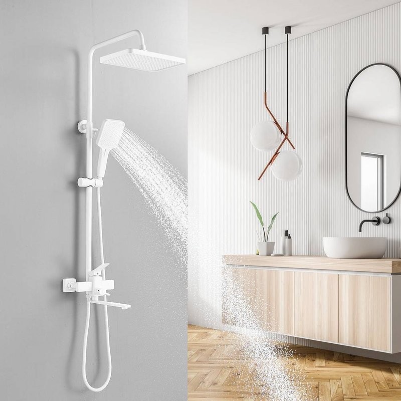 Душевая стойка Shevanik S6136C белый