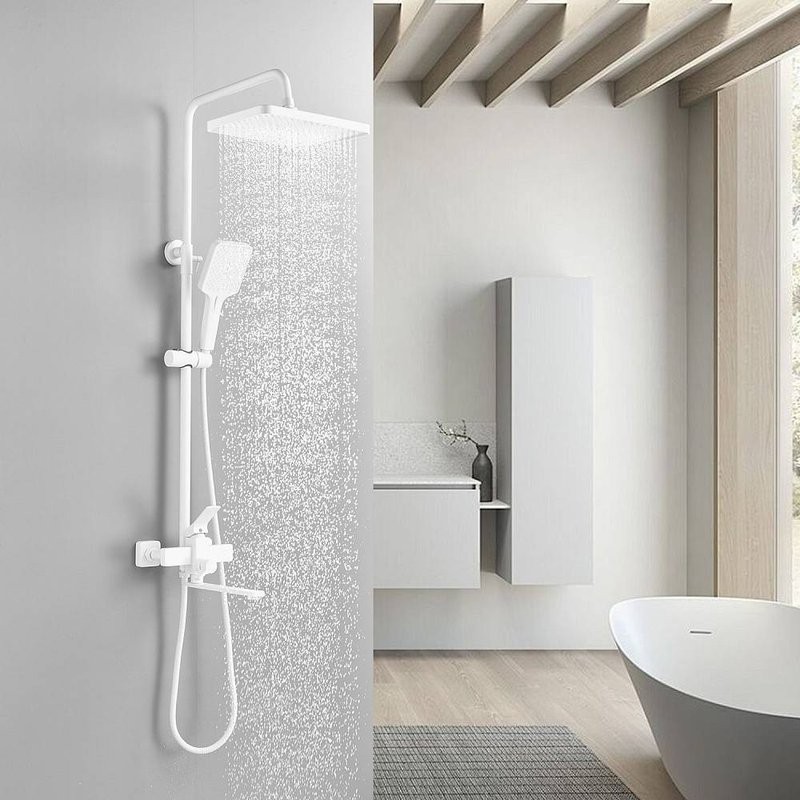 Душевая стойка Shevanik S6136C белый