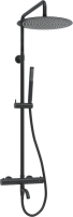 Душевая стойка Wasserkraft Elbe 7400 A288.160.217.BM Thermo с термостатом, черная
