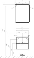 Мебель для ванной комнаты AQUATON Скай PRO 50