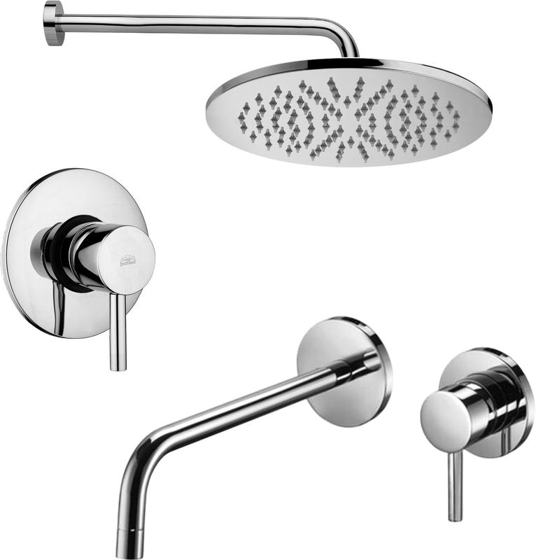Комплект для ванной Paffoni Light KITLIG011CR006 С ВНУТРЕННЕЙ ЧАСТЬЮ, хром