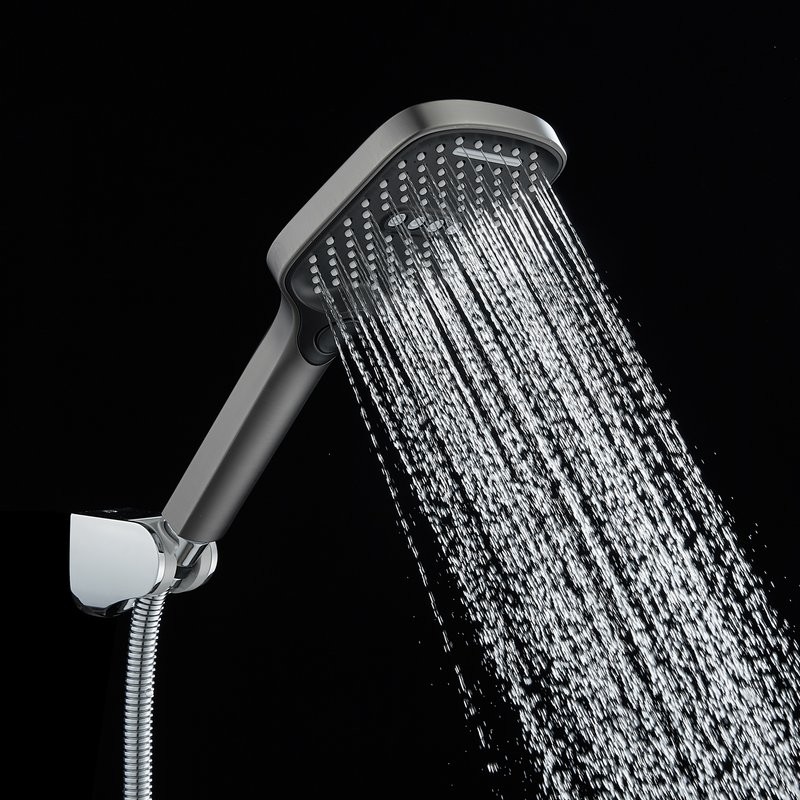 Смеситель на борт ванны Shevanik S4112T оружейная сталь