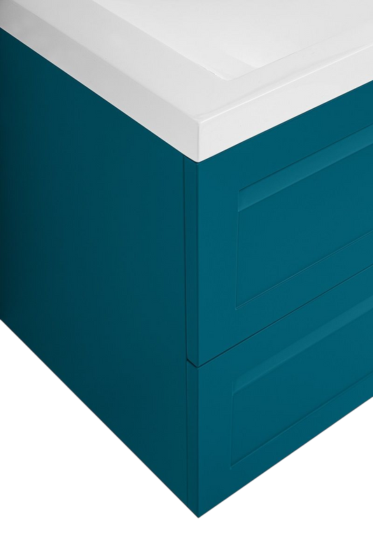 Тумба под раковину без столешницы Art&Max Platino 100 подвесная, бирюзовая матовая