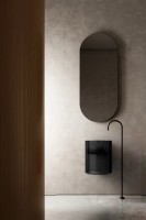 Раковина напольная Abber Kristall AT2704Onyx 42 глянцевая черная, круглая