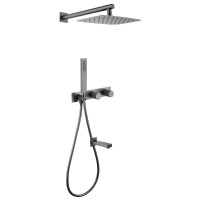 Душевой комплект Abber Rund AF8717NG С ВНУТРЕННЕЙ ЧАСТЬЮ, никель