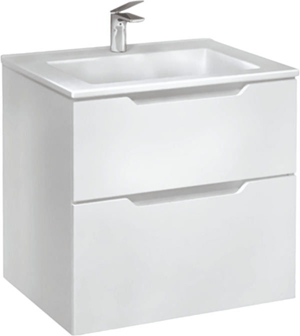 Тумба под раковину Jorno Slide 65, белая