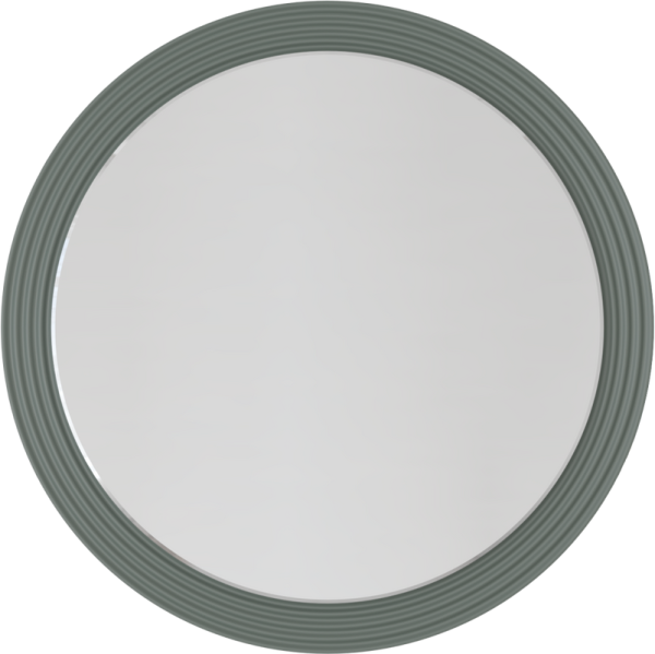 Зеркало круглое La Fenice Terra 65 серое матовое