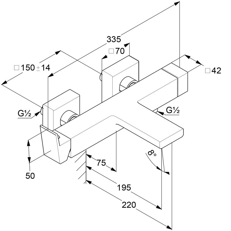 Смеситель для ванны с душем Kludi Decus 546915375 белый матовый