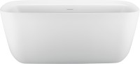 Акриловая ванна Aquanet Fine 260045 170x80 см, отдельностоящая, белая, овальная, на ножках, со сливом-переливом