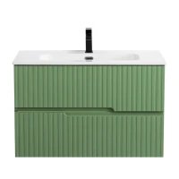 Тумба с раковиной Cezares Duet 80 фисташковый софт, раковина Cezares CZR-8095-80