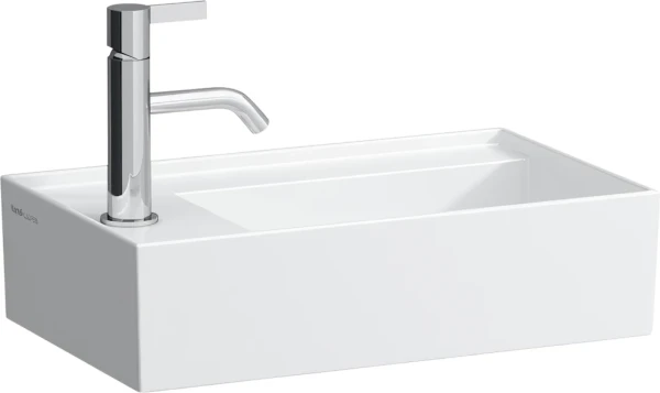 Раковина маленькая в туалет Laufen Kartell by Laufen 8.1533.5.000.111.1 46 белая, прямоугольная