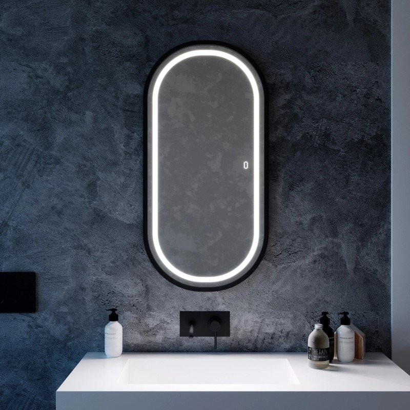 Зеркало Mixline Виола -лофт 50 с подсветкой, пластиковая рама