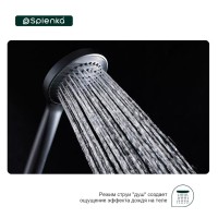 Душевая лейка Splenka S450 S450.08.06 черный Душевая лейка Splenka S450 S450.08.06 черный
