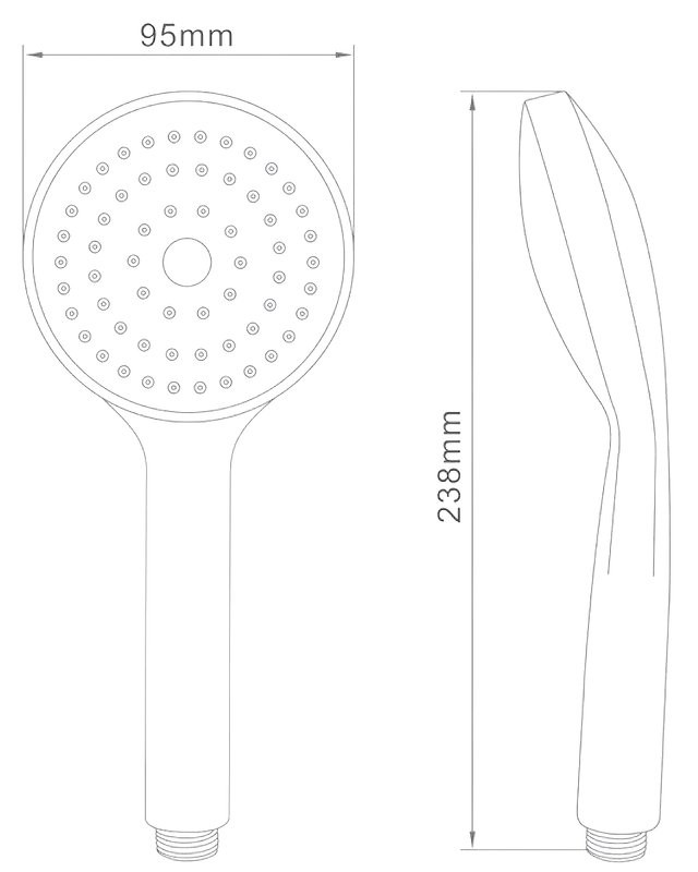 Душевая лейка Splenka S450 S450.08.06 черный