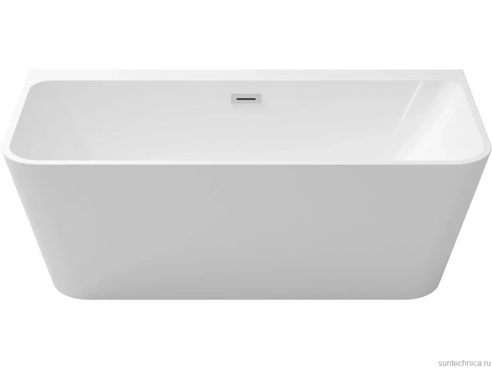 Акриловая ванна Vincea VBT-401-1700MW 170x80 см, отдельностоящая, белая матовая, с каркасом, со сливом-переливом