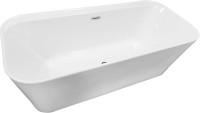 Акриловая ванна Vincea VBT-401-1700MW 170x80 см, отдельностоящая, белая матовая, с каркасом, со сливом-переливом