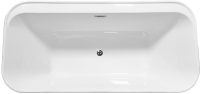 Акриловая ванна Vincea VBT-401-1700MW 170x80 см, отдельностоящая, белая матовая, с каркасом, со сливом-переливом