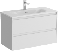 Мебель для ванной комнаты BelBagno Kraft 39 80 bianco opaco, раковина BB-8099-3-80
