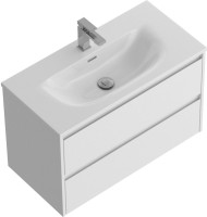 Мебель для ванной комнаты BelBagno Kraft 39 80 bianco opaco, раковина BB-8099-3-80