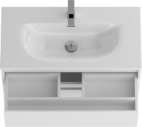 Мебель для ванной комнаты BelBagno Kraft 39 80 bianco opaco, раковина BB-8099-3-80
