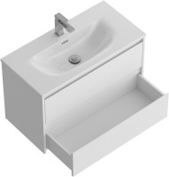 Мебель для ванной комнаты BelBagno Kraft 39 80 bianco opaco, раковина BB-8099-3-80