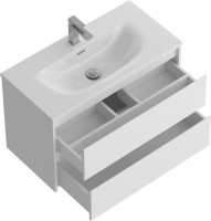 Мебель для ванной комнаты BelBagno Kraft 39 80 bianco opaco, раковина BB-8099-3-80