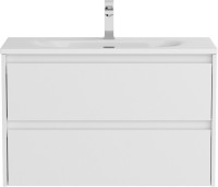 Мебель для ванной комнаты BelBagno Kraft 39 80 bianco opaco, раковина BB-8099-3-80