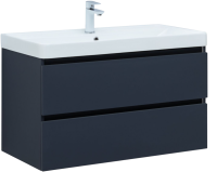 Тумба с раковиной Aquanet Вега 2.0 90 подвесная, маренго