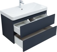 Тумба с раковиной Aquanet Вега 2.0 90 подвесная, маренго