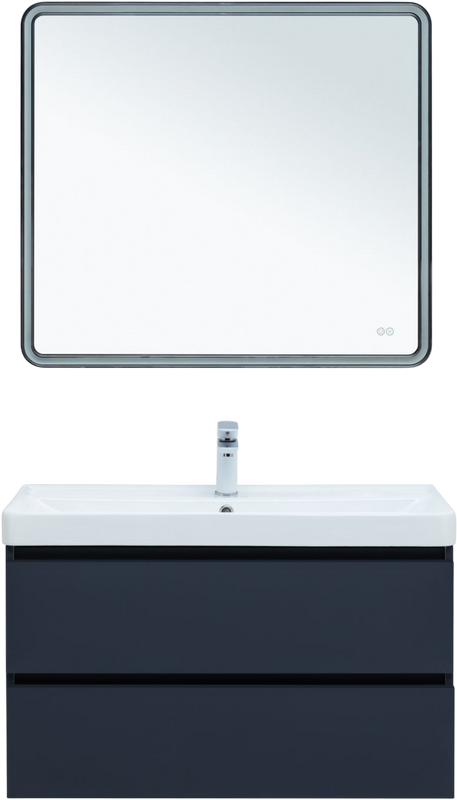 Тумба с раковиной Aquanet Вега 2.0 90 подвесная, маренго