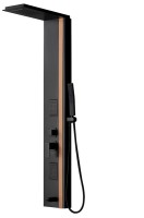 Душевая панель Ceruttispa Rosanna CT10400 черная с вставкой