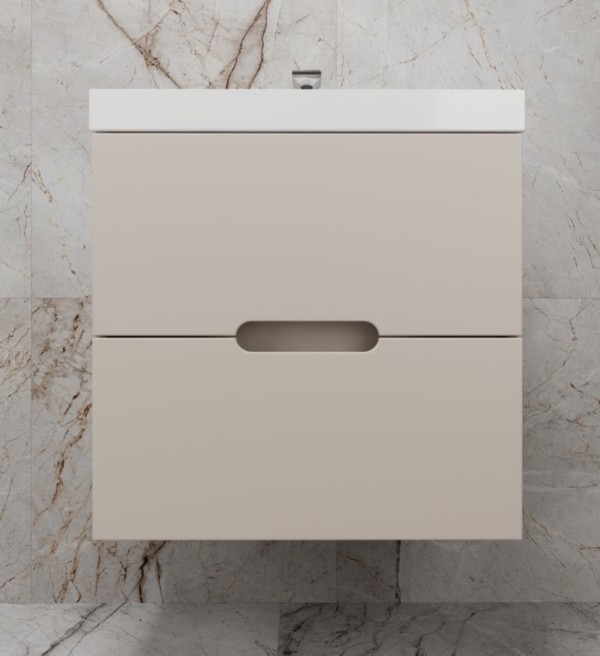 Тумба под раковину Style Line Матис 60 подвесная, крем