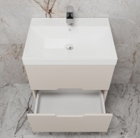 Тумба под раковину Style Line Матис 60 подвесная, крем